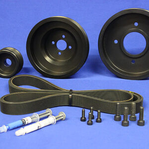 Yanmar Marine Serpentine Pulley Kit for Engines: 3JH, 3JH2, 3JH3, 4JH, 4JH2, 4JHE