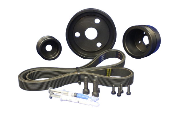 Volvo Marine Serpentine Pulley Kit for Engines: D2-50, D2-55, D2-55A and D2-75